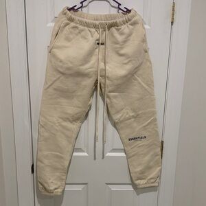 Essentials Beige Joggers for Men